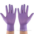 Gants d'examen de latex en nitrile jetable en nitrile